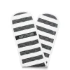 Fashion Daylesford Organic Black & White Stripe Double Oven Glove