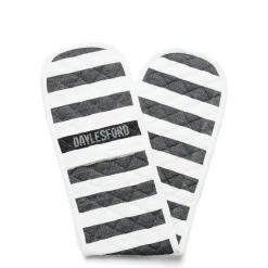Fashion Daylesford Organic Black & White Stripe Double Oven Glove