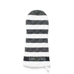 Shop Daylesford Organic Black & White Stripe Oven Glove