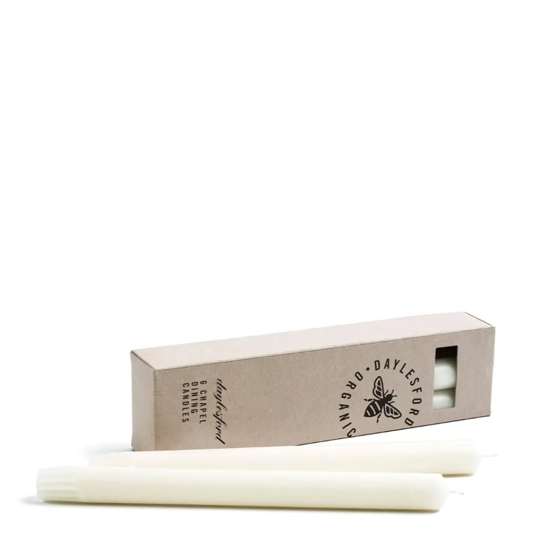 Hot Daylesford Organic Chapel Dinner Candles x 6