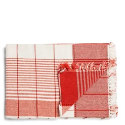 Flash Sale Daylesford Organic Checkmate Blanket Fox Red