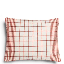 Online Daylesford Organic Checkmate Cushion Fox Red