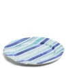 Outlet Daylesford Organic Circus Stripe Blue Charger Plate