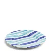 Fashion Daylesford Organic Circus Stripe Blue Dinner Plate
