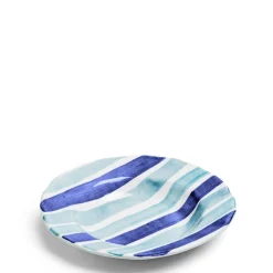 Flash Sale Daylesford Organic Circus Stripe Blue Shallow Bowl