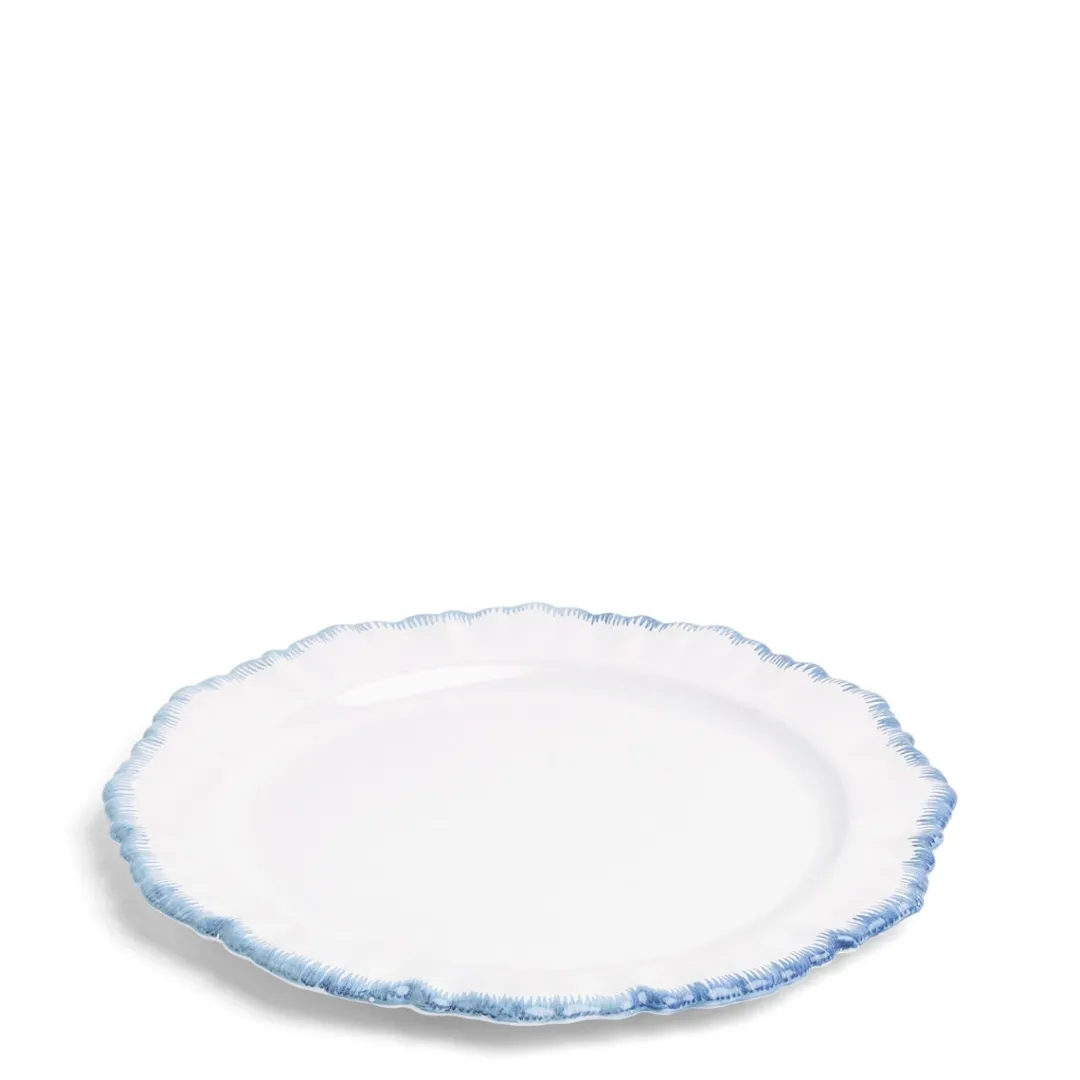 Fashion Daylesford Organic Combs Dinner Plate Light Blue