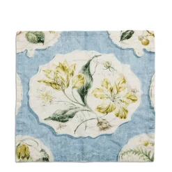 Best Sale Daylesford Organic Daylesford X Colefax Quince Garden Napkin in Blue with Tulip