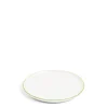 New Daylesford Organic Edge Dessert Plate Green