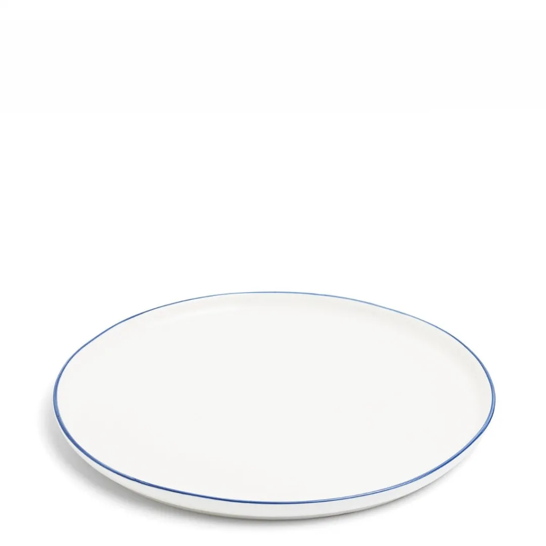 New Daylesford Organic Edge Dinner Plate Blue