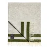 Fashion Daylesford Organic Elmstead Wool Throw Double Stripe Grey