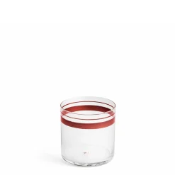 Store Daylesford Organic Fine Stripes Low Tumbler Claret