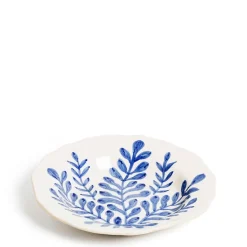 Shop Daylesford Organic Leaf Shallow Bowl Blue