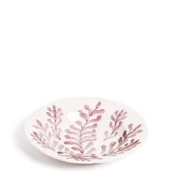 Store Daylesford Organic Leaf Shallow Bowl Pink
