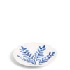 Shop Daylesford Organic Leaf Side Plate Blue