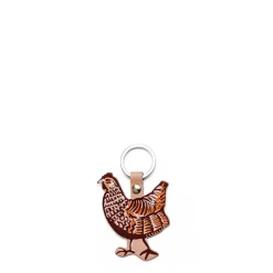 Sale Daylesford Organic Leather Chicken Keyring