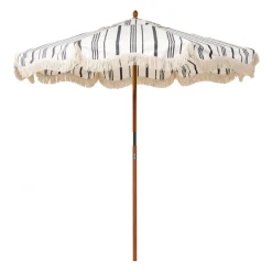 Store Daylesford Organic Market Umbrella Black Stripe