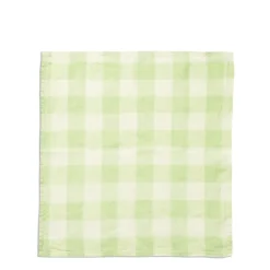 Online Daylesford Organic Mint & White Check Napkin