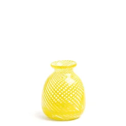 Best Sale Daylesford Organic Miro Yellow Spiral Stripe Vase