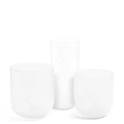Clearance Daylesford Organic Mondrian White Spiral Stripe Vase