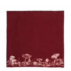 Store Daylesford Organic Mushroom Napkin Claret