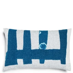 Hot Daylesford Organic Nila Fragment Kantha Cushion Rectangle