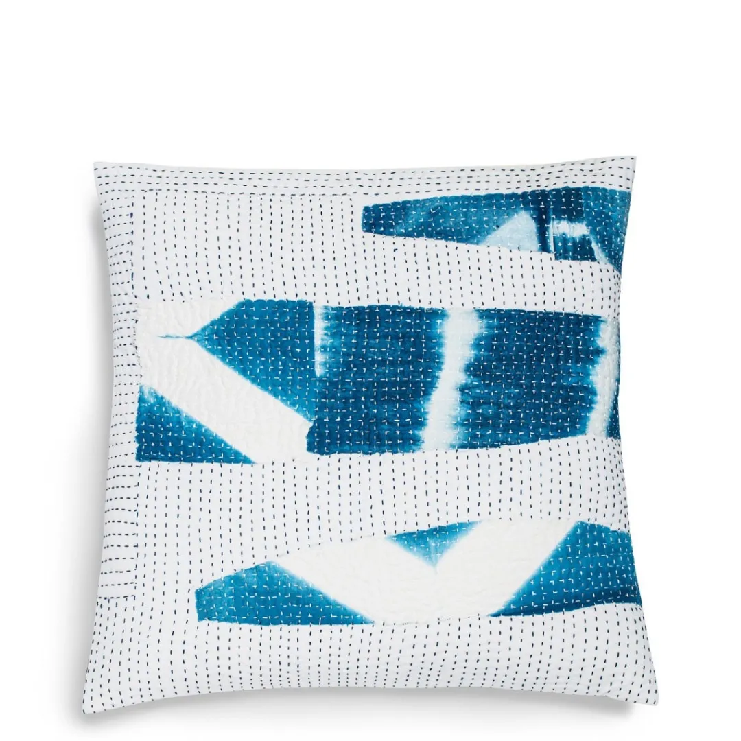 Cheap Daylesford Organic Nila Fragment Kantha Cushion Square