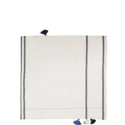 Shop Daylesford Organic Nila Margin Napkin Blue