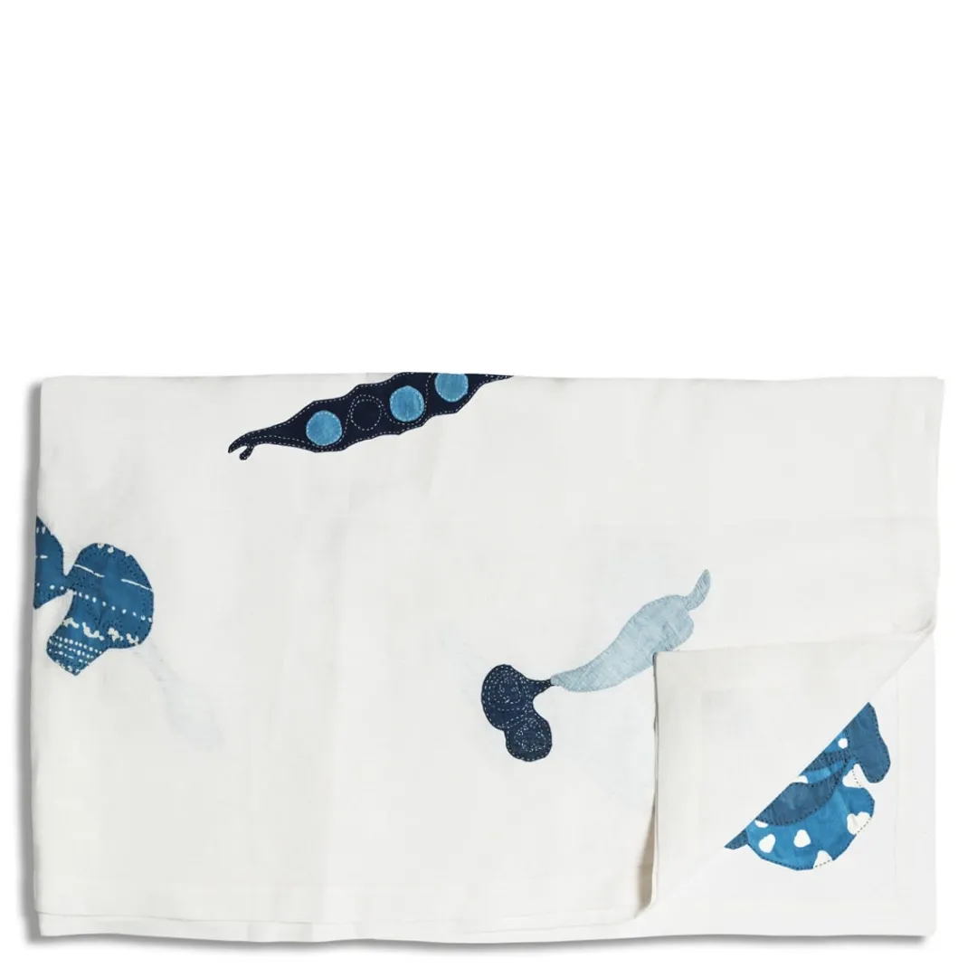 Best Daylesford Organic Nila Market Tablecloth Indigo