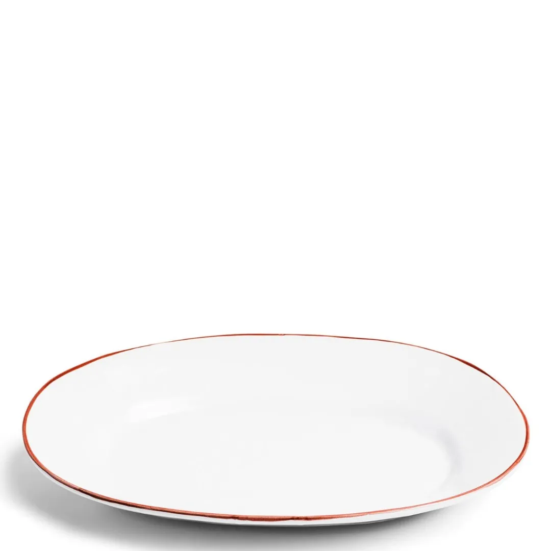 Discount Daylesford Organic Oddington Oval Platter Red Large