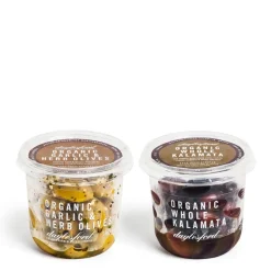 Fashion Daylesford Organic Organic Garlic & Herb Olives and Organic Kalamata Olives