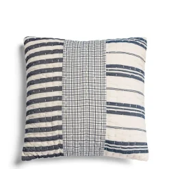 Fashion Daylesford Organic Patchwork Cushion Navy & White