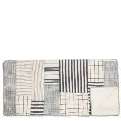 Best Daylesford Organic Patchwork Quilt Navy & White Small