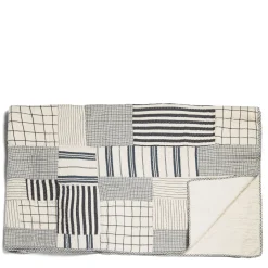 Outlet Daylesford Organic Patchwork Quilt Navy & White Large