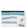 Best Daylesford Organic Rigato Blue Tablecloth