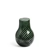 Clearance Daylesford Organic Riley Stout Green & Black Stripe Vase Small