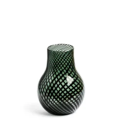 Clearance Daylesford Organic Riley Stout Green & Black Stripe Vase Small