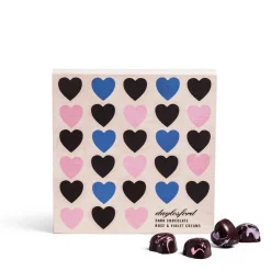 Online Daylesford Organic Rose & Violet Cream Hearts Wooden Box