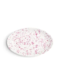 Shop Daylesford Organic Solstice Splatter Oval Dish Lilac Ceramic