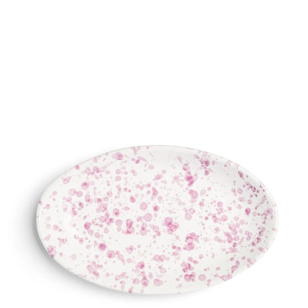 Shop Daylesford Organic Solstice Splatter Oval Dish Lilac Ceramic