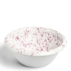 New Daylesford Organic Solstice Splatter Salad Bowl Lilac Ceramic