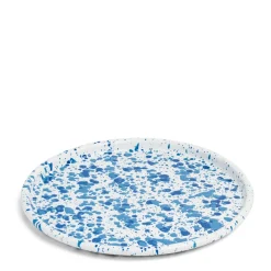 New Daylesford Organic Splatter Tray Blue Enamel