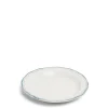 New Daylesford Organic Vintage Side Plate Double Blue Border