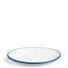 Clearance Daylesford Organic White & Blue Enamel Oval Plate
