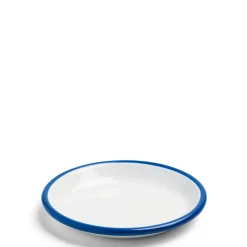 Sale Daylesford Organic White & Blue Enamel Plate Small