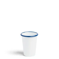 Store Daylesford Organic White & Blue Enamel Tumbler Small