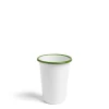Cheap Daylesford Organic White & Green Large Enamel Tumbler