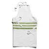 Clearance Daylesford Organic White & Green Stripe Apron