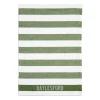 New Daylesford Organic White & Green Stripe Tea Towel