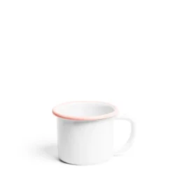 Discount Daylesford Organic White & Pink Enamel Mug