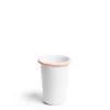 Hot Daylesford Organic White & Pink Large Enamel Tumbler